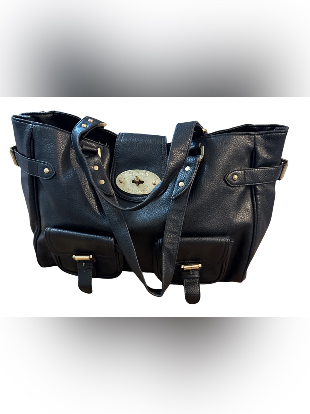 Mulberry for Target Black Satchel/tote - Picture 2 of 13